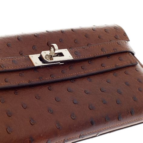 hermes kelly wallet ostrich|hermes kelly ii.